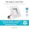 Luxrite 5"/6" Square LED Recessed Can Light 5 CCT 2700K-5000K 12.5W (90W Equivalent) 1100LM Dimmable 12-Pack LR23789-12PK - alternate 6